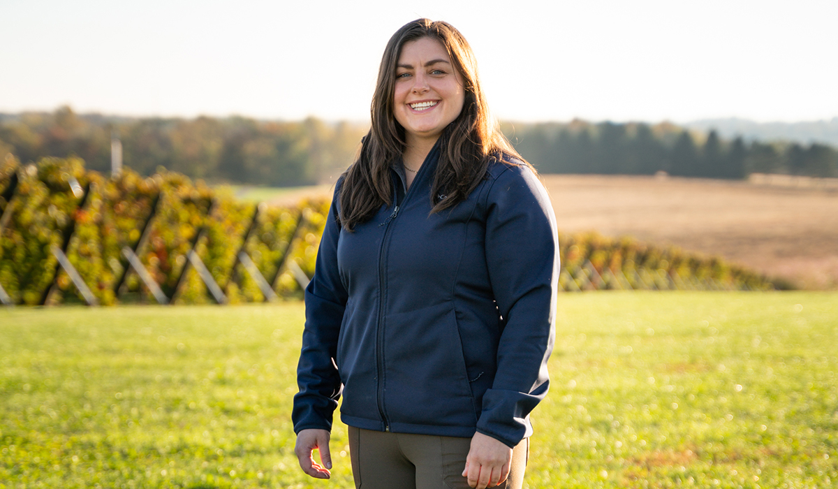 Laura Cleary at Creekbend Vineyard