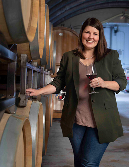 Marketing Director Sarah Anderson loves the rich history and hard work that is Oliver Winery.