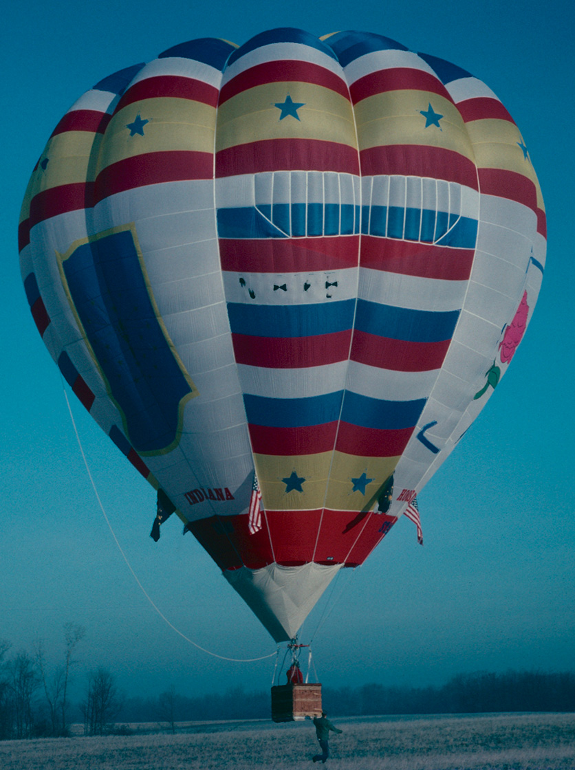 Bill Oliver's first balloon flight, 1976