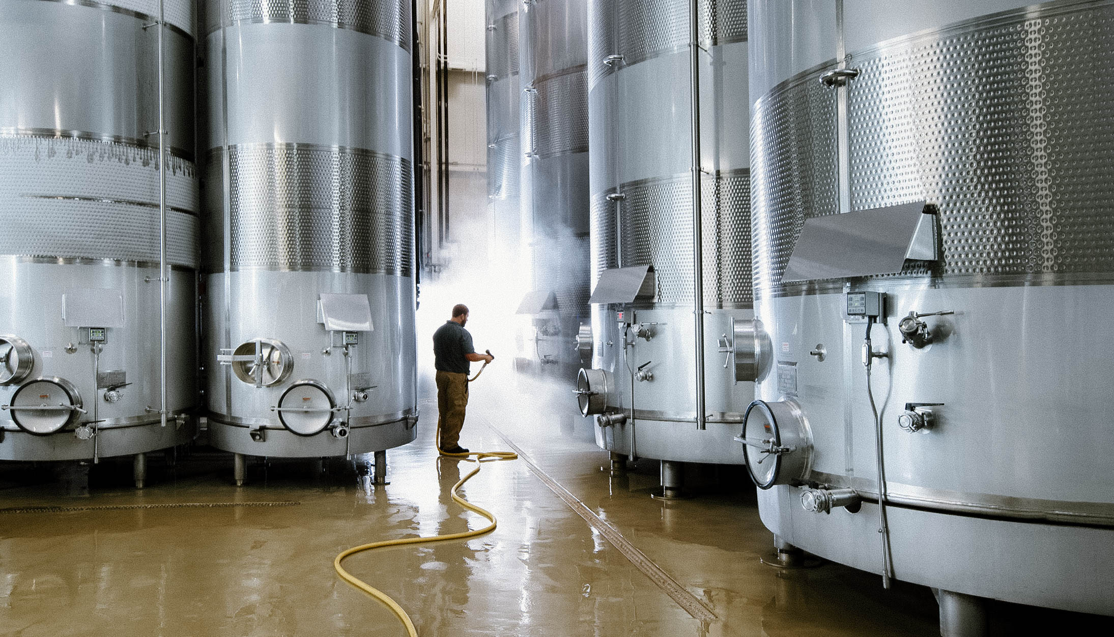 Cleaning is a critical part of quality winemaking.
