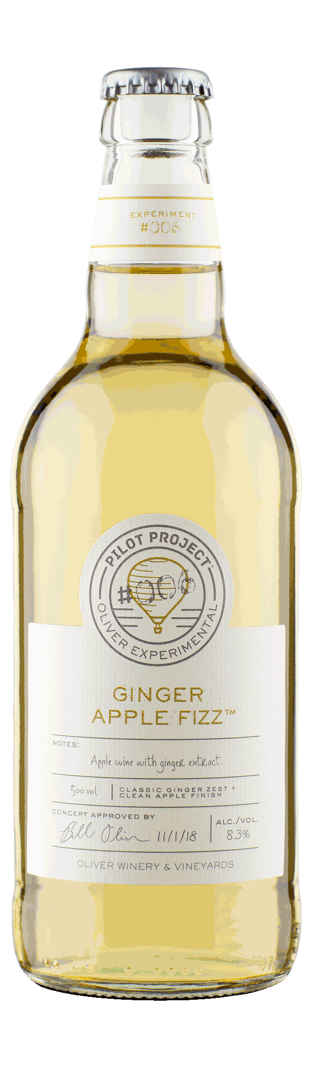 Oliver Ginger Apple Fizz – Carbonated Pilot Project Wine