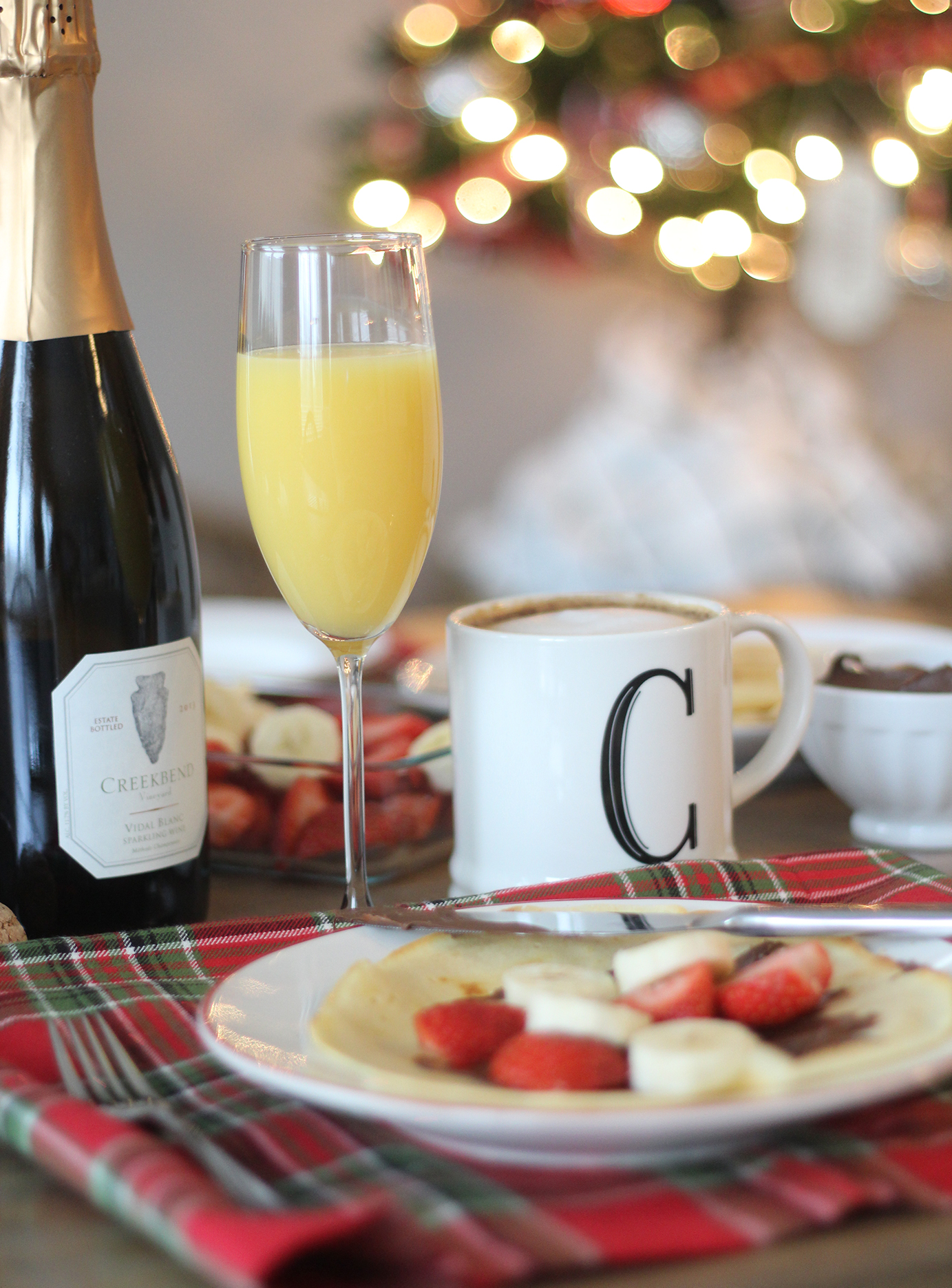 sparkling wine mimosa holiday brunch