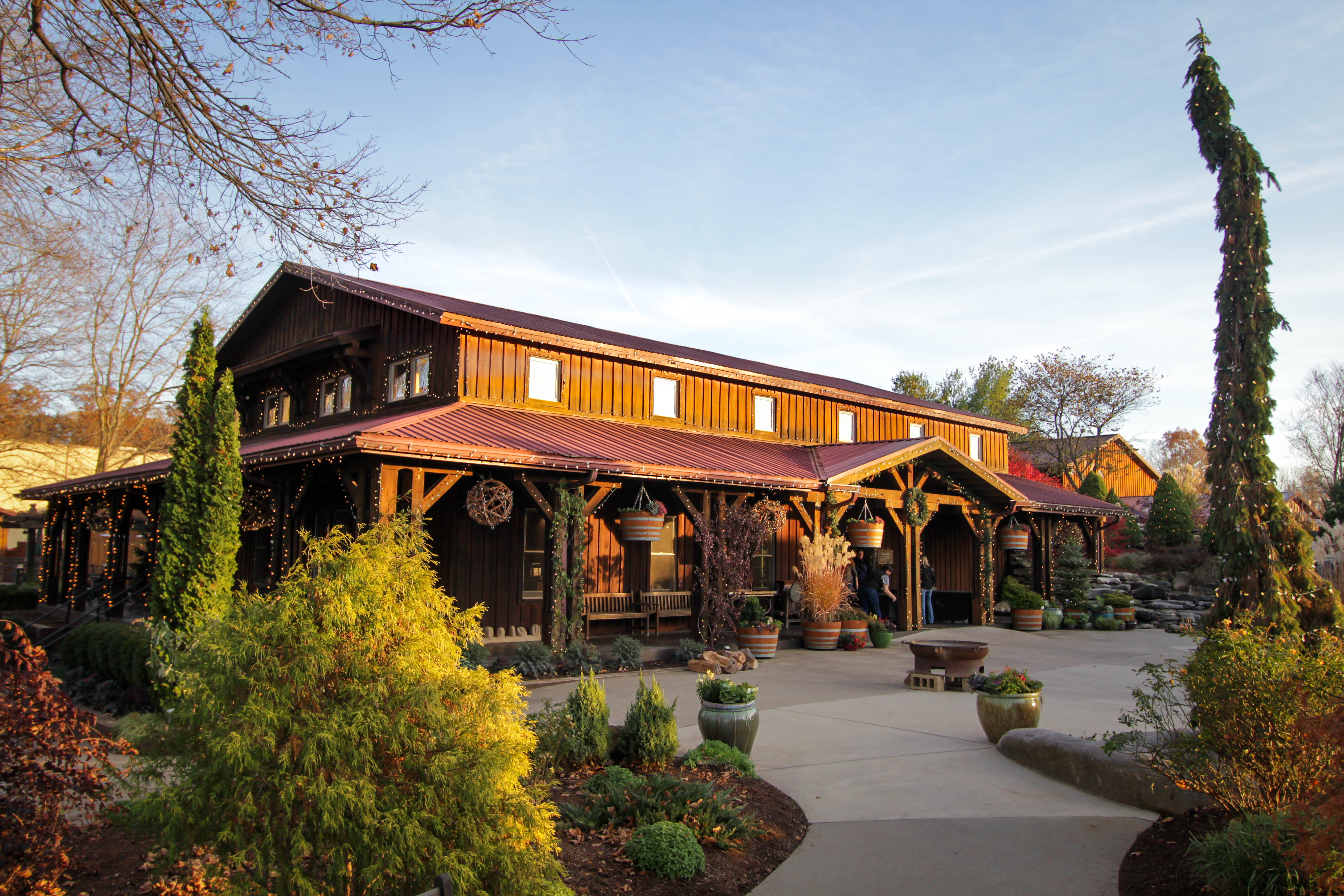 Oliver Winery Tasting room exterior in Bloomington, Indiana
