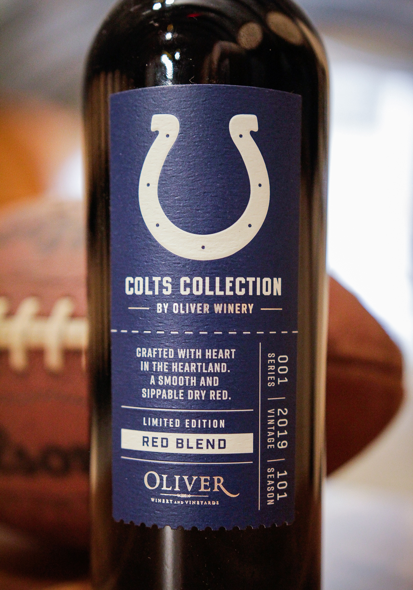 Colts Collection Dry Red Blend in Oliver Winery cellar