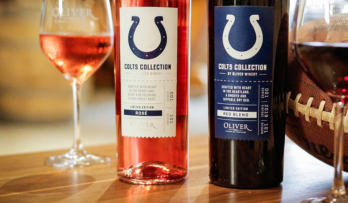 Oliver Winery presents the exclusive Colts Collection Red Blend and Rosé wines