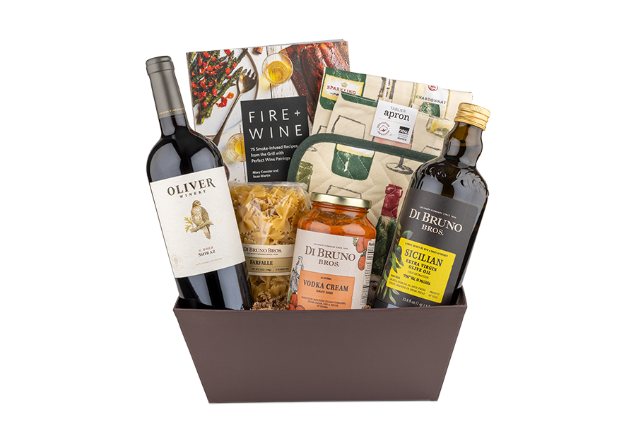 Gift Basket: Chef's Table+ Oliver Shiraz Details