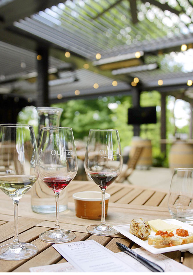Oliver Winery Reserved Flights