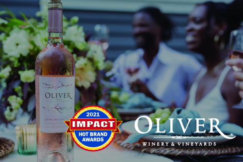 Oliver Winery seal and Impact Hot Brand Logo