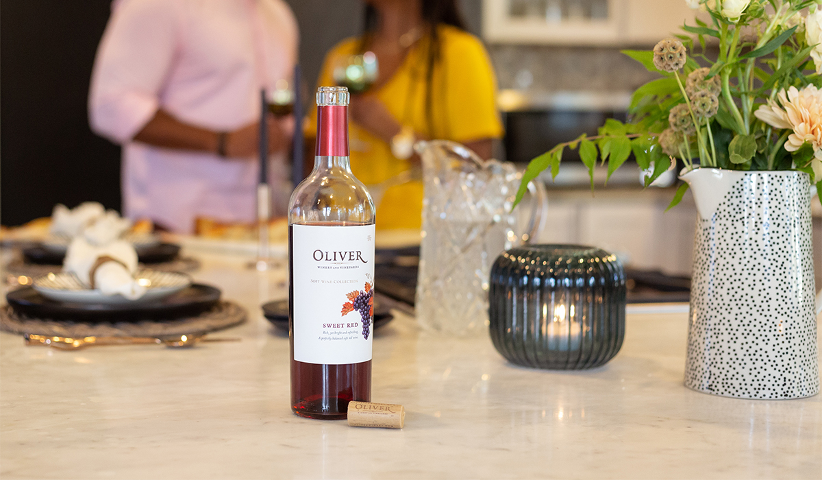Inspiration & Pairings Oliver Winery Sweet Red Tastes So Good