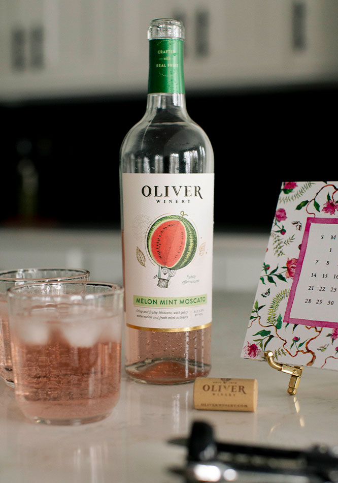 Oliver Winery's Melon Mint Moscato is ready-to-drink and a delight when chilled or on ice.
