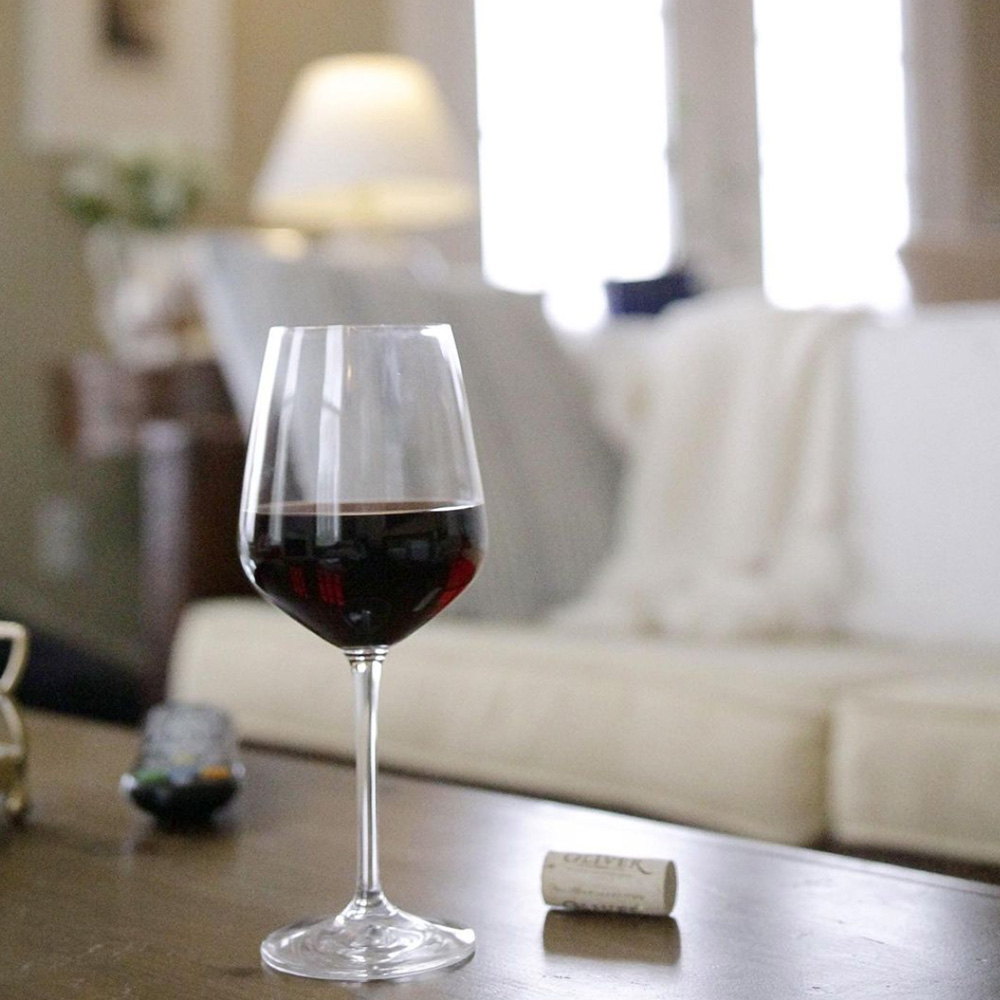Oliver Dry Red Blend in living room