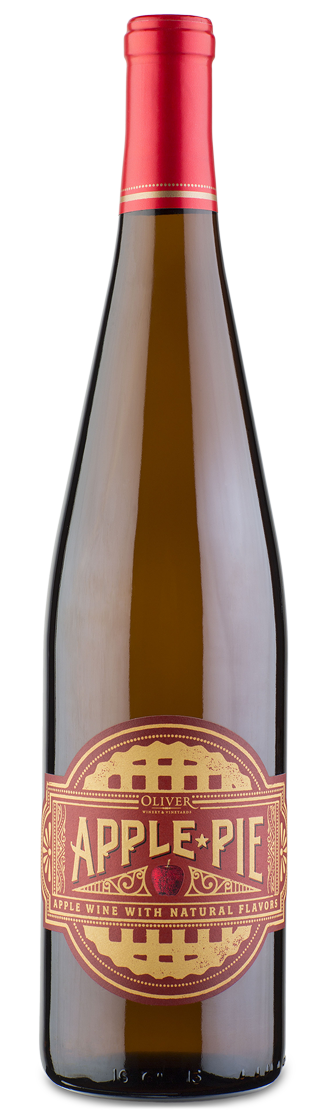 Oliver Apple Pie wine in a 750 ml bottle