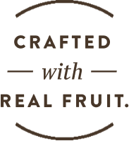 Crafted with real fruit