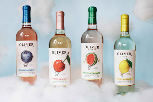 Oliver Winery's innovative Real Fruit Moscatos are crafted with real fruit & the best ingredients.