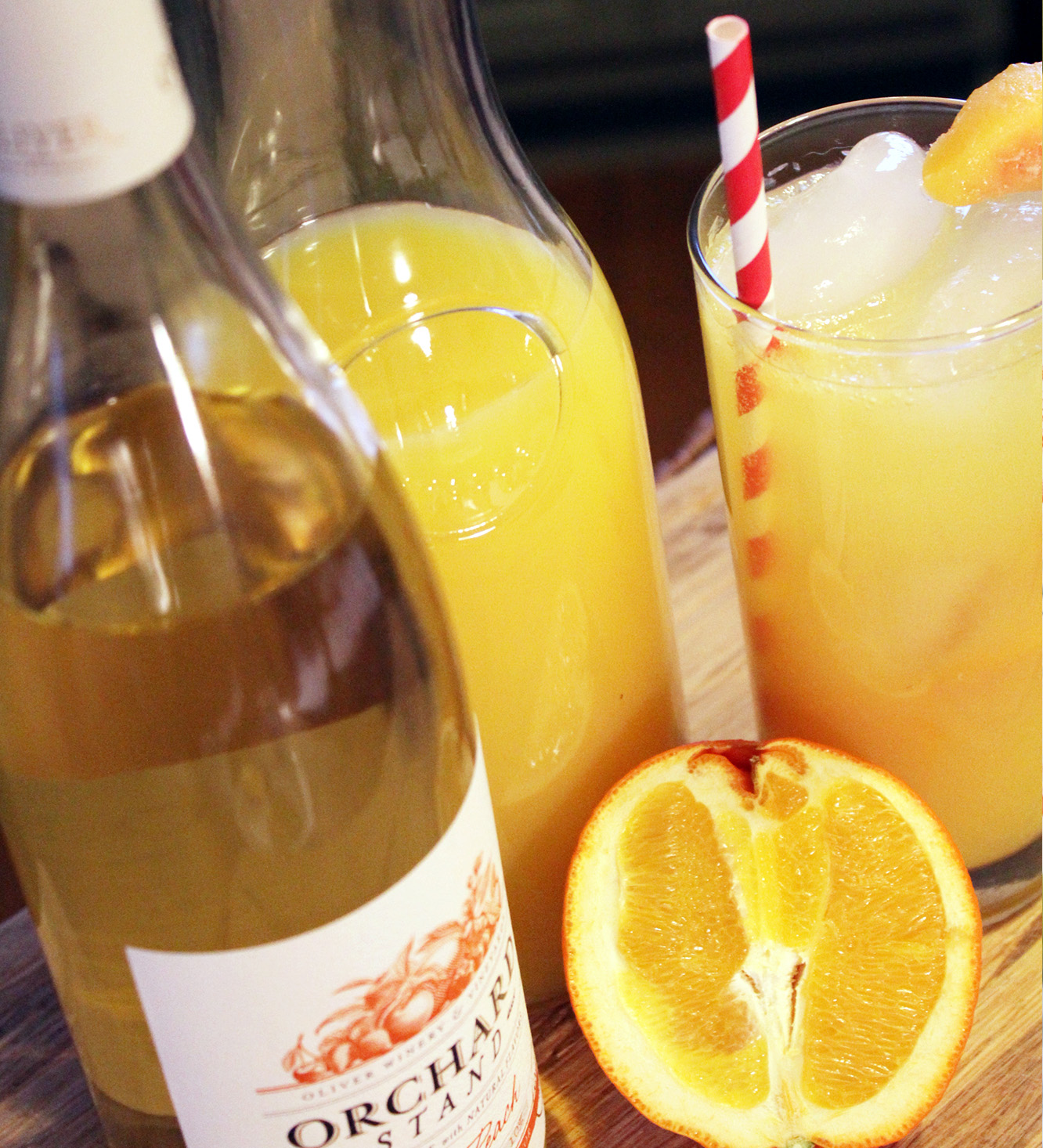 Tickle Me Peach Honey Wine Cocktail