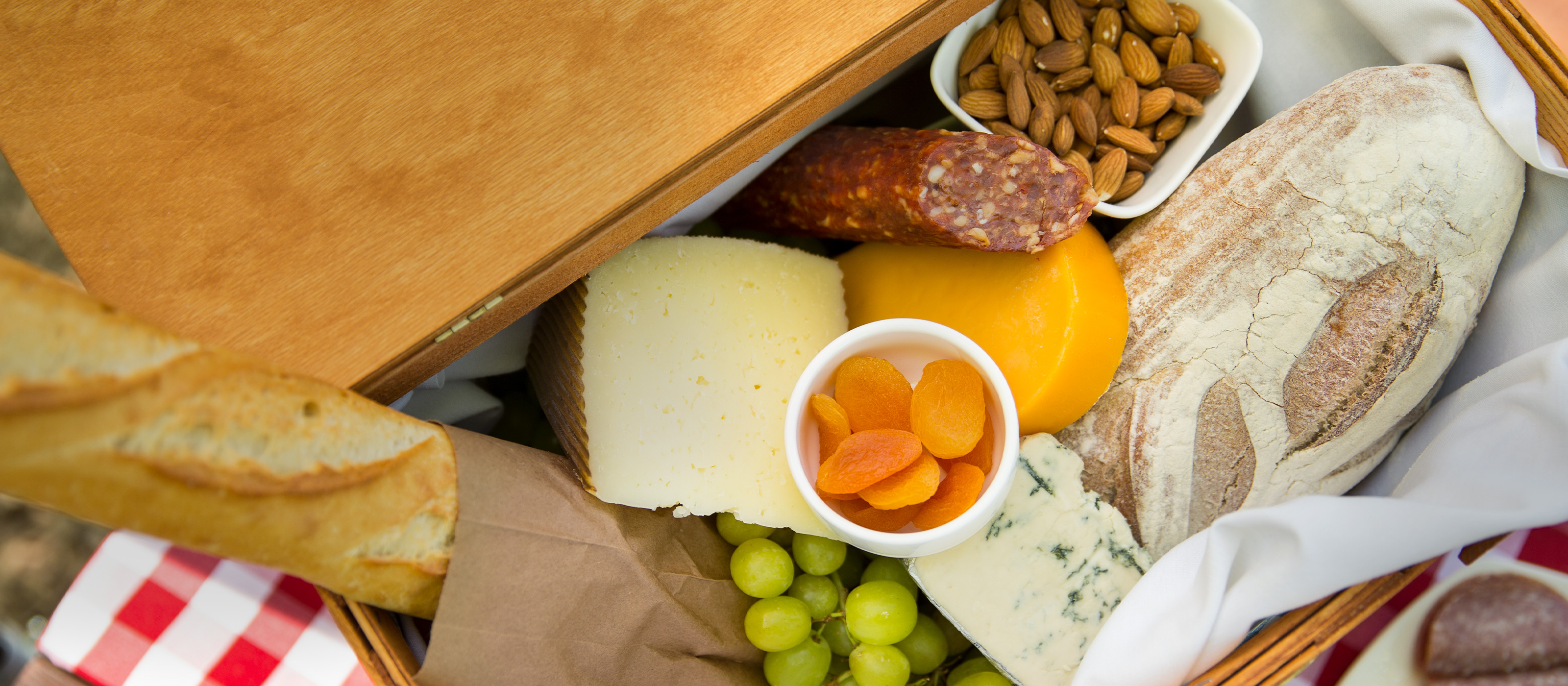 Add a winery picnic package to your tasting experience.