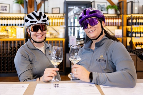 Oliver Winery Cycling Team Tasting Room