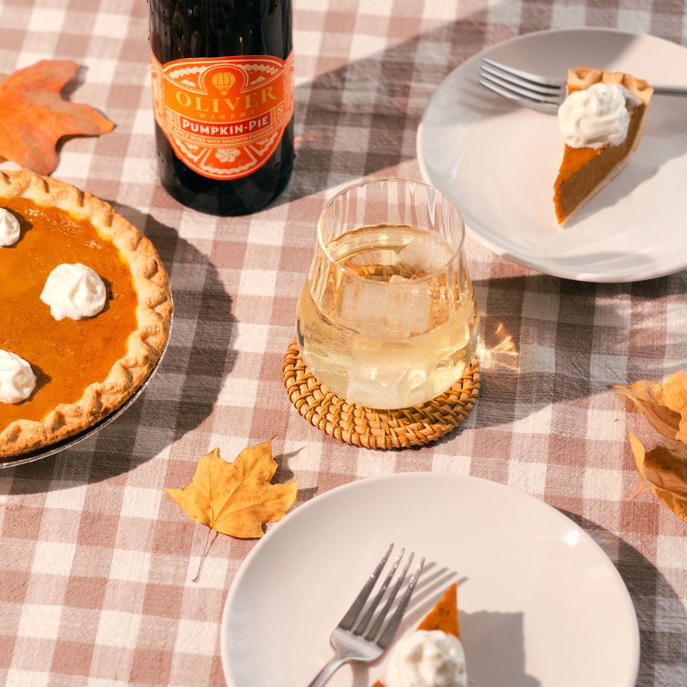 Oliver Winery Pumpkin Pie Wine with Pumpkin Pie