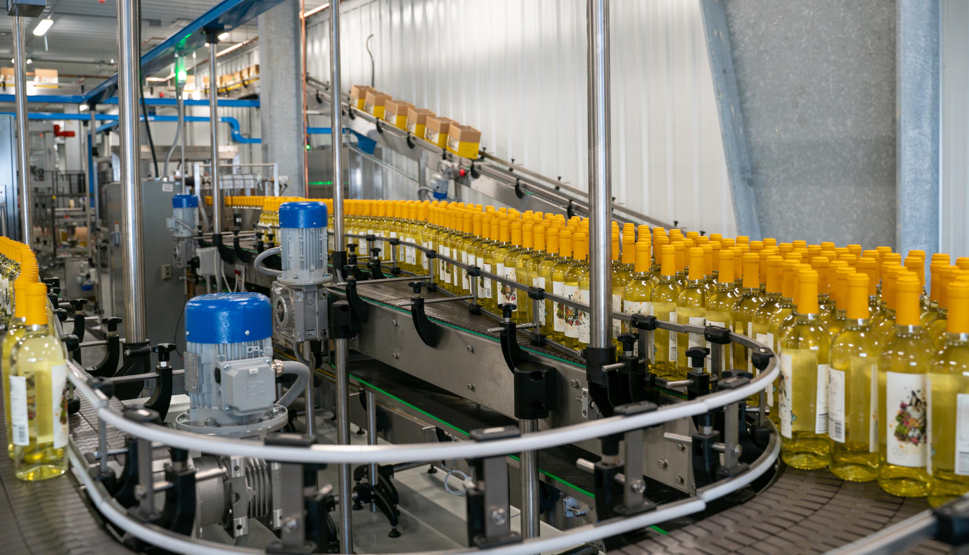 Oliver Winery's state-of-the-art bottling line