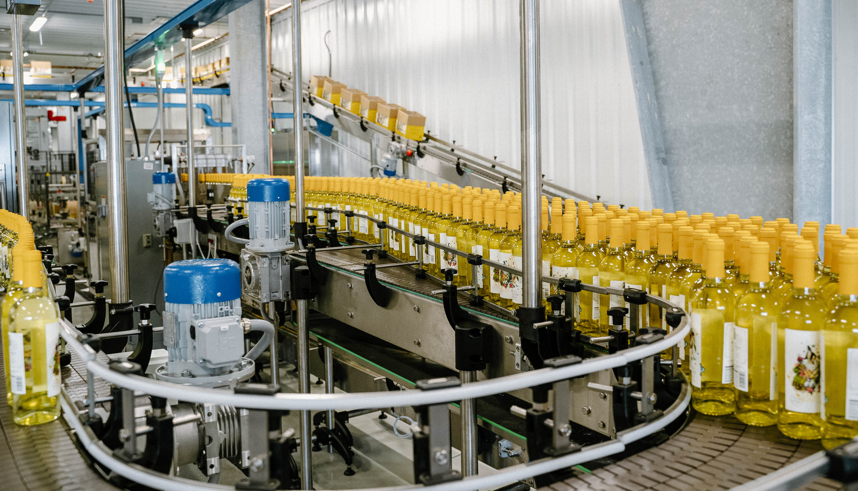 Oliver Winery's state-of-the-art bottling line