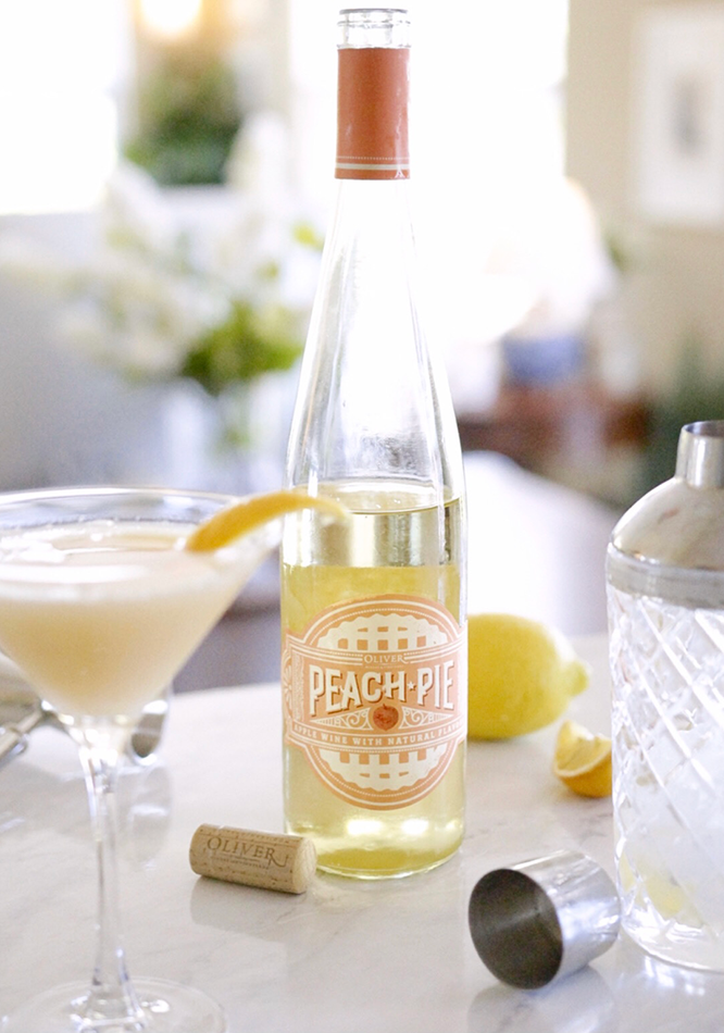 Oliver Winery's new Peach Pie wine tastes like this slice of gooey peach pie with a heaping dollop of vanilla ice cream.